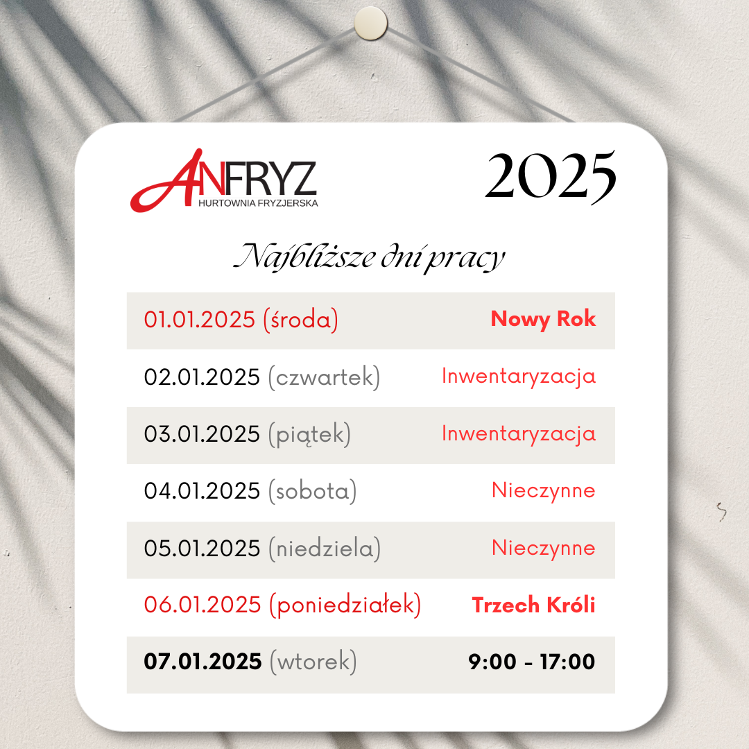 Praca w najbliższych dniach 2025 roku