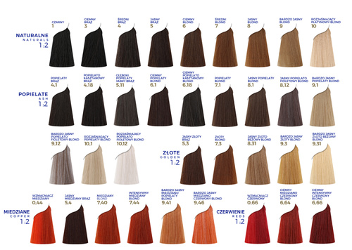 PROXIMUS Karta kolorów 70 odcieni NAJNOWSZA