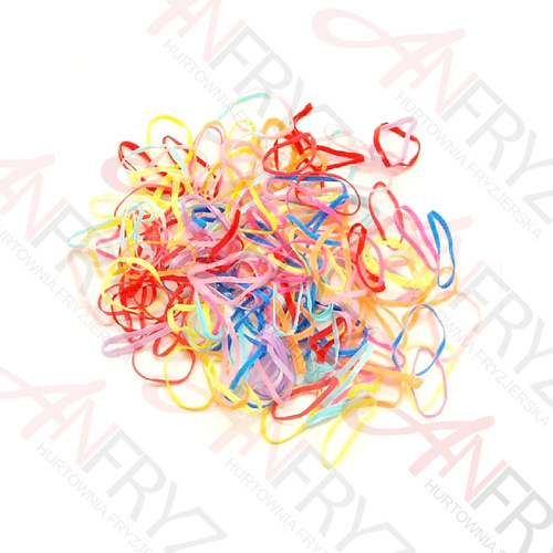 Gumki do warkoczyków 300szt. Kolorowe