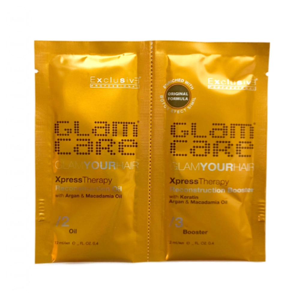 EXCLUSIVE GLAM CARE Saszetki rekonstrukcja 2x12ml