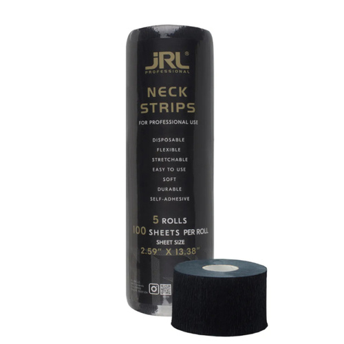 JRL Kołnierzyki fryzjerskie Czarne - 1 rolka