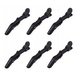 BLACKOMB Klipsy krokodylki czarne CK36859 6szt.