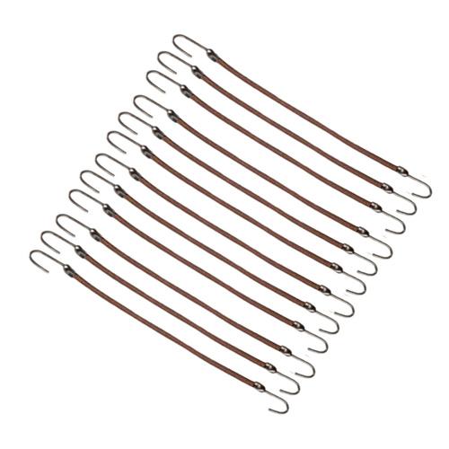 IZA Gumki z haczykami brązowe 12szt