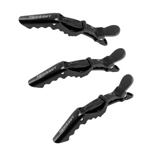 TONI&GUY Klips krokodylek Czarny 6szt.