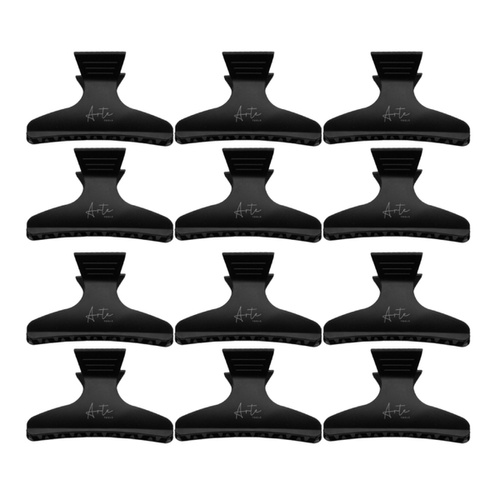 ARTE Klamry motylki czarne 12szt.