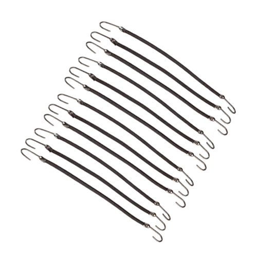 IZA Gumki z haczykami czarne 12szt