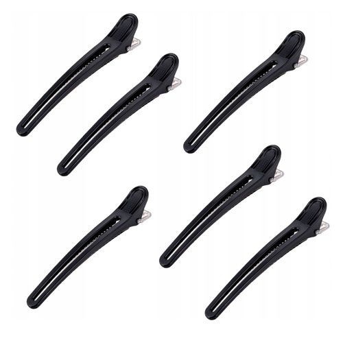 PONIKS Klipsy plastik+metal BKL003 6szt.