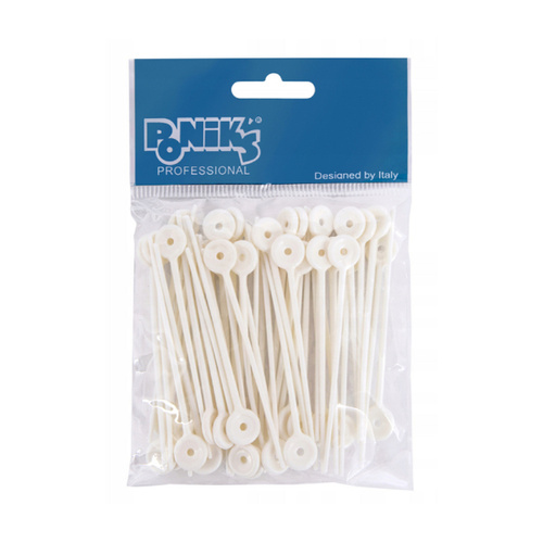 PONIKS Szpilki do wałków białe
