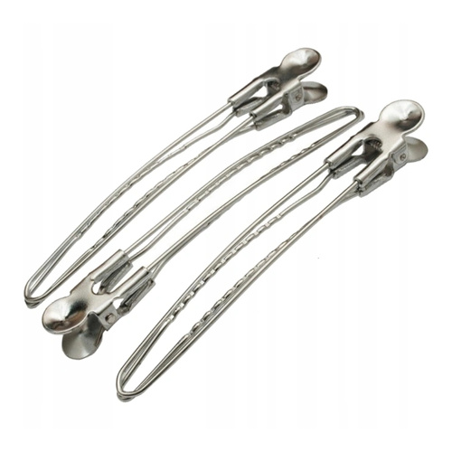 PONIKS Klipsy metalowe długie 6szt.