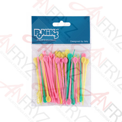 PONIKS Szpilki do wałków mix kolorów