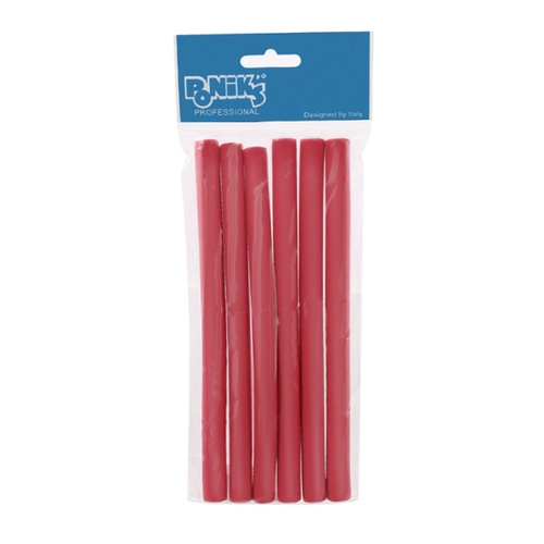 PONIKS Papiloty 6szt. czerwone