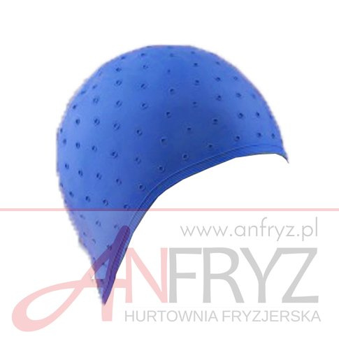 Czepek do pasemek gumowy niebieski