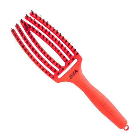 OLIVIA GARDEN Finger Brush Medium NEON Orange